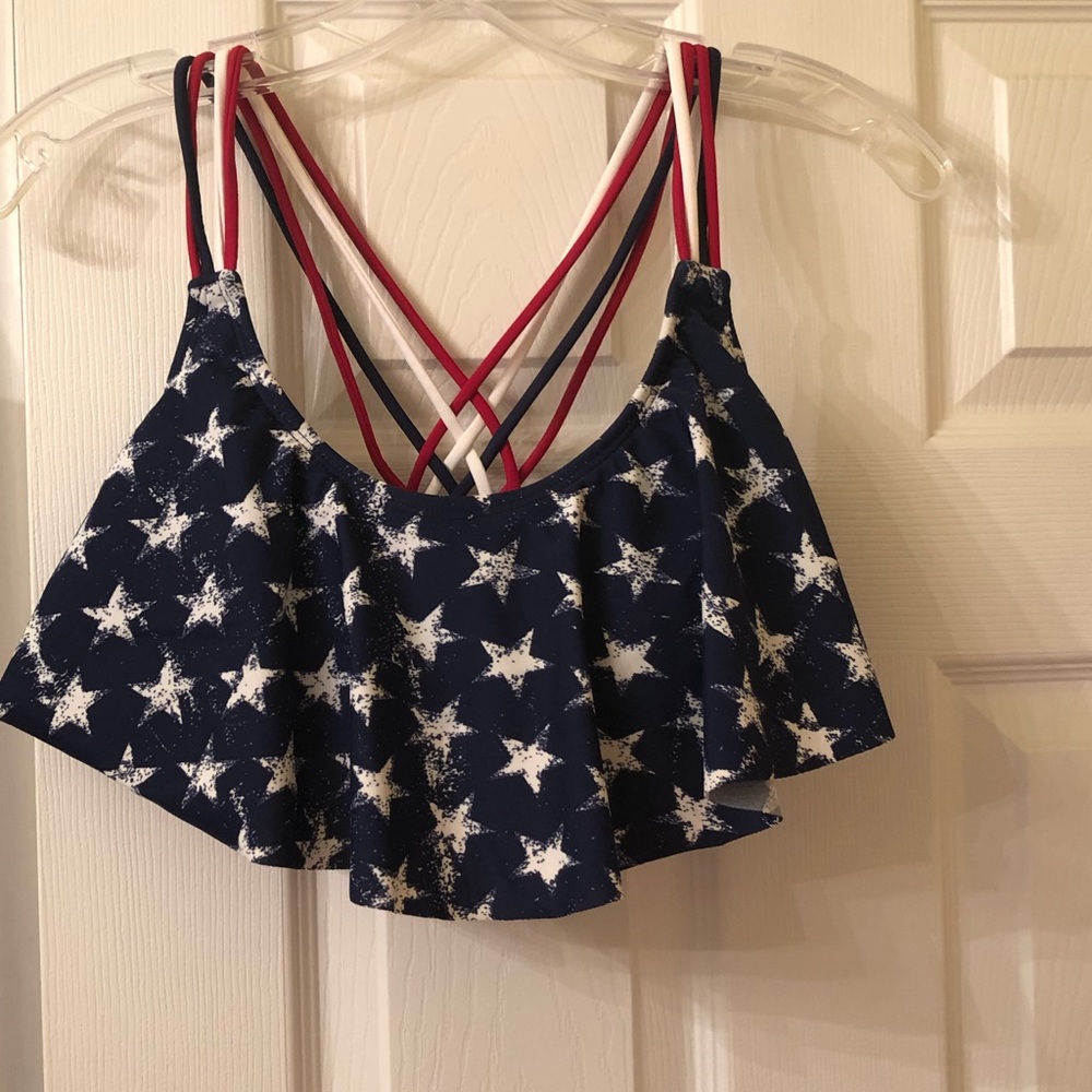 Target American Flag Bikini Top